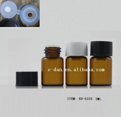 China Straight Round 2ml Straight Round Glass Bottle For Perfume for sale