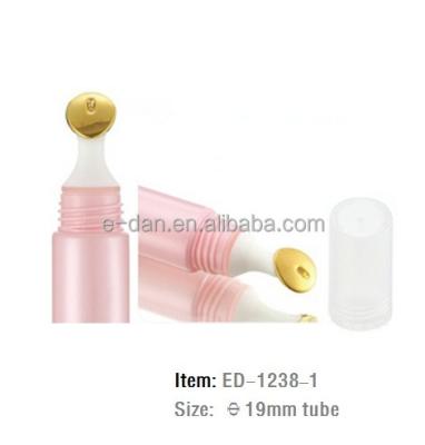 China Cream Plastic Tube With Nickel Alloy Massage Applicator For Eye Cream for sale