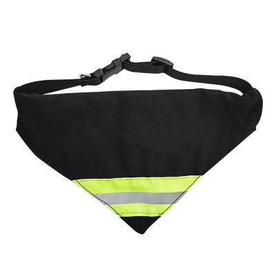 China Personalized All Dogs Bandana Reflective Bib Pet Cat Safety Scarf Striped Pet Saliva Towel Bib for sale