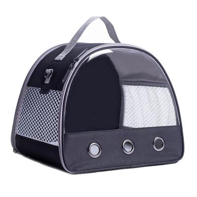 China Viable Portable Hike Transparent Breathable Dog Cat Pet Backpack Travel Bag Small for sale