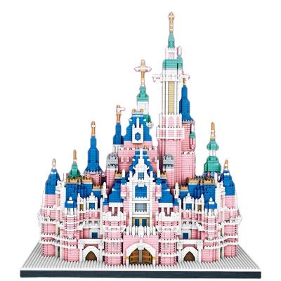 China Educational Toy Children's Castle Building Blocks Series Pink Boys And Girls Puzzle 3d Assembly For Gifts Toys for sale