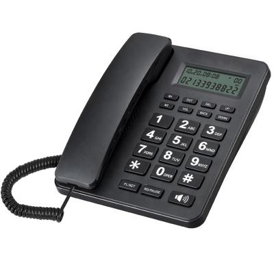 China Land Line Handsfree Caller ID Wired Telephone With Handsfree And Battery Casing for sale