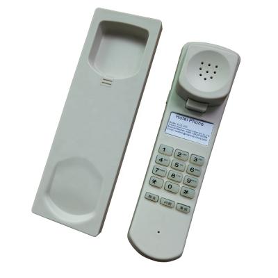 China Analog Reminder Hotel Telephone Trimline Telephone With Strong Hard Plastic Shell for sale