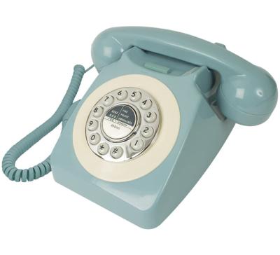 China ABS Plastic Shells Retro Antique Desk Tied Telephone ECG-R01 Dial Telephone for sale