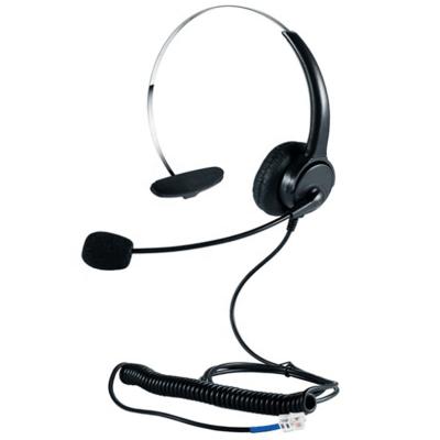 China Headband Business Call Center RJ9 Telephone Binaural Headset for sale