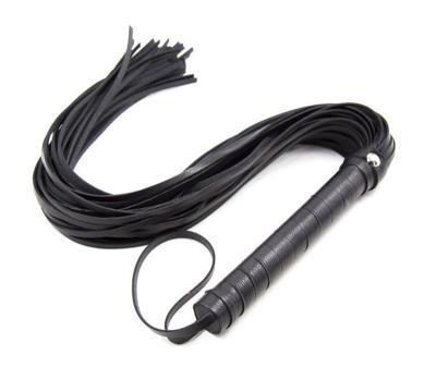 China Adult Sex Spanking Leather Slave Whip Fetish Flogger Horse Adult Bdsm PU Bondage Sex Toys for sale