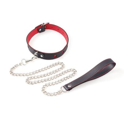 China Sexy Bondage Fun Sex Toys Neck Collar Dog Leash S Device Sex Alternative Flirt Toy For Women for sale