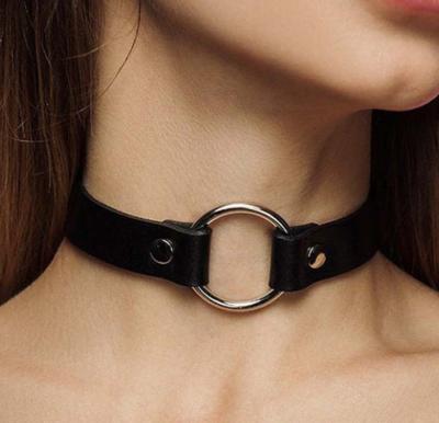 China Hot Selling Luxucy Amazone Bondage Black Sexy Collar for sale