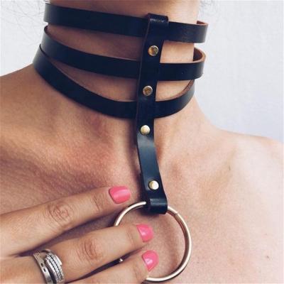 China Luxucy Bondage Sex Black Collars For Women With Multiple Color for sale