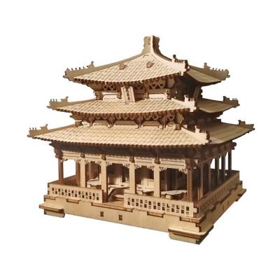 China Non-toxic/3D Engineering Wooden Puzzles 3D Art Model for sale