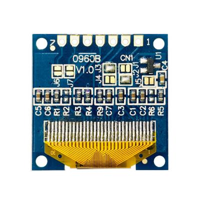 China Industrial Screen 0.96 Inch OLED Display Module With 128x64 Resolution I2C SPI Interface 7P for sale