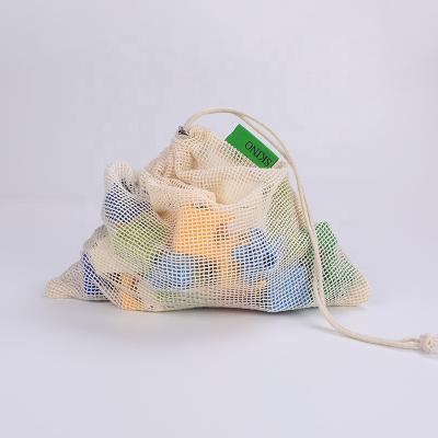 China Custom Fruit Drawstring Cotton Mesh Bag Cotton Net Bag Cotton Bag Eco - Friendly for sale