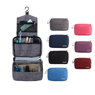 China OEM NATIONAL Waterproof Makeup Organizer Cosmetic Bag for Women and Girls Bathroom and Shower Organizer Bag Travel Toiletry Hanging Bag for sale