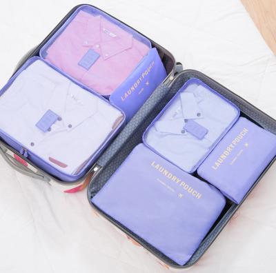 China NATIONAL Hot Promotion Travel Organizer Storage Bag Set Waterproof Cheapest Compress Packing Cubes Storage Cube Pack 6pcs for sale