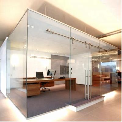 China Sliding Aluminum Glass Sliding Door Frameless Sliding Door Design for sale