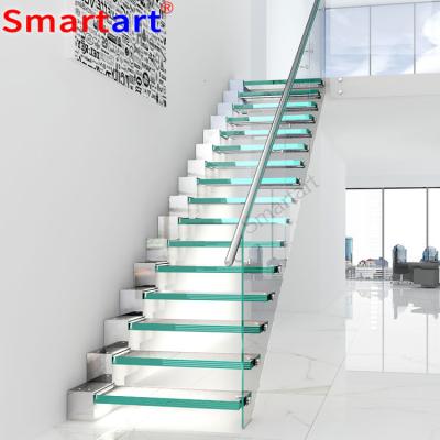 China Modern Smartart 2022 galvanized steel /indoor stair economic stair /iron stair straight for sale