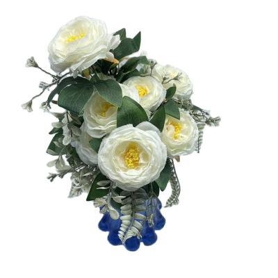 China Many Years Factory Eco-Friendly Bouquet Peonies Flower Manufacturers Artificial Flower Artificial Bunch for sale