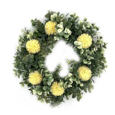 China HH00009 Holiday Eco-friendly Customized White Handmade Artificial Garland Wedding Decoration High Quality for sale