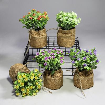 China Eco-friendly FY3070 Jasmine Artificial Flower Garden Green Cheap Plant Indoor Home Artificial Plants for sale