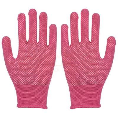 China Wholesale Comfortable And Flexible Good Quality Garden Dotted To Knit Lightweight Industrial Work Protective Sponge Rubber Gloves Work Glove PVC for sale