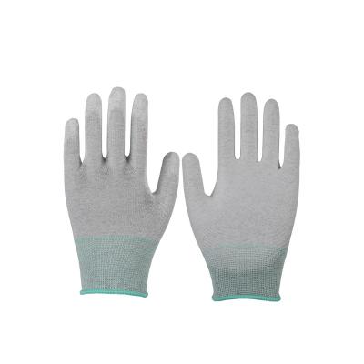 China Anti-smash Carbon Fiber PU Nylon Glove Anti-Static Resistance Safety Cut Gloves for sale