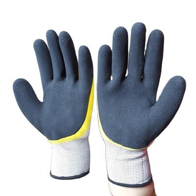 China Comfortable And Flexible 13 Gauge Nylon Gloves Natural Latex Coated Gloves With Foam Palm for sale