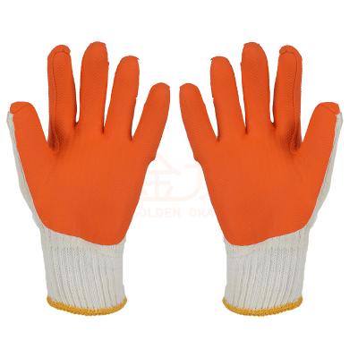 China Comfortable Extra Grip 100gram Polyester Rubber Coated Work Gloves For Construction for sale