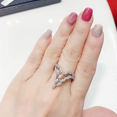 China FASHIONABLE High Quality Fine Jewelry Customized 18K Gold Diamond Ring Jewelery Wholesale Price OEM ODM for sale