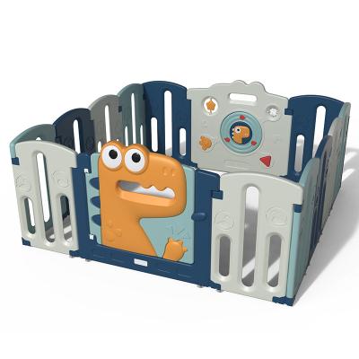 China ABST Modern Manufacturer Kids Playground Safety Portable Indoor and Outdoor Baby Playpens Cartoon Dinosaur Baby Playground Material for sale