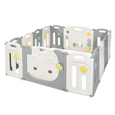 China Foldable Baby Kids Play Yard Eco-Friendly European Eco-Friendly Plastic Infant Safety Gate Pen Gate Play Yard High Quality Gate Baby Activity Center for sale