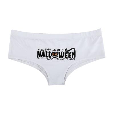 China XuanLing Halloween Breathable Cartoon Printed Funny Underwear Milk Silk Seamless Bikini Panties Briefs Wholesale for sale