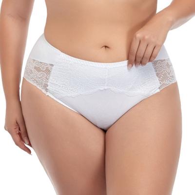 China New Plus Size Anti Voyeurism Sports Underwear Panties XuanLing Breathable Lace Floral Transparent Briefs for sale