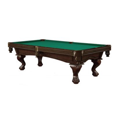 China Real new popular 2022 solid wood hand carved indoor outdoor pool table set slate 7ft 8ft 9ft leather pocket snooker table snooker table for sale for sale