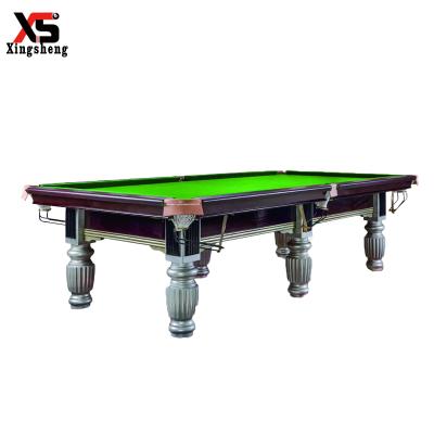 China Real Chinese Style Pocket Leather Mini Billiard Snooker Pool Table for sale