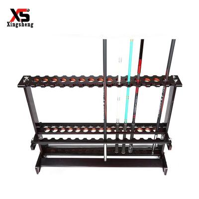 China Modern Billiard Table Rack High Grade Solid Wood Customize Billiard Snooker Cue Rack for sale