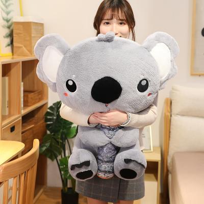 China Super Blanket Toy For Infant Use Cute White Plush Vest With Soft T-shirt Bear Animal Stuffed Custom Cooper Koala Plush Baby Toys for sale