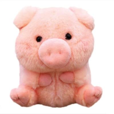 China Pinky Colorful Shape Key Ring Plush Toys New Year Classic Hot Selling Classic Sequin Chinese Soft Cute Soft Cute Red Pig Hip Plush Toy for sale