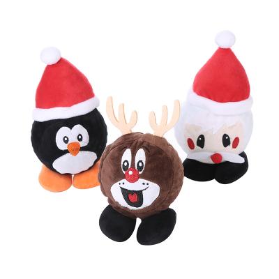 China Santa Animated Reindeer Anime Snowman Octopus Liveable Animal Rests Christmas Tree Tile Plush Toy for sale