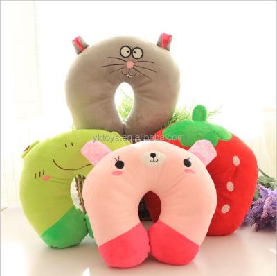 China Memory U-Shape Cute Plush Animal Neck Pillow for sale