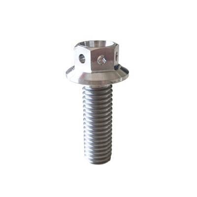 China Industry Or Motorycle Parts Gr5 M5 M6 M8 M10 Titanium Flange Bolts For Motorcycle for sale