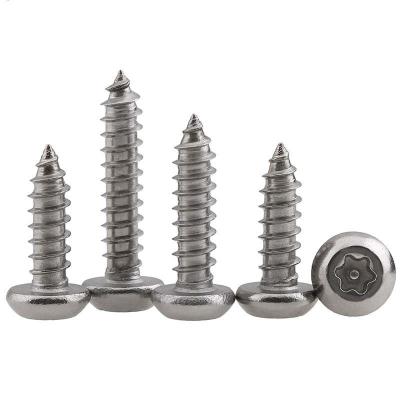 China 304 Stainless Steel Tamper Resistant Torx Rounded Head Self Tapping Screws for Lamps for sale