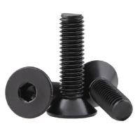 China Gr12.9 Alloy Steel Hex Drive Flat Head Screw 6mm-50mm M5 Wood Screw for sale