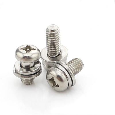 Chine Vis fendue plate DIN7982 de rondelle de freinage d'ODM de Pan Head Screws de l'acier inoxydable M2.5 304 à vendre