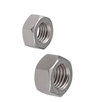 China 304 Stainless Steel Left Hand Thread Hex Nut M4-M20 DIN934 Grade 8.8 for sale