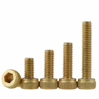 China M2.5 Brass Socket Head Screws Allen Head Machine Screws 5-30mm Length for sale