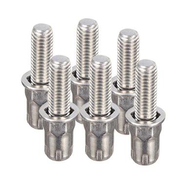 China Flat Head Half Hexagonal Blind Rivet Stud UNC M8 For Automotive Industry for sale