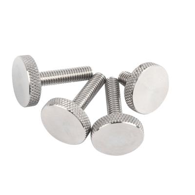 China M16 Knurled Thumb Screw 1/4-20 UNC Thread SUS316 Flat Head for sale