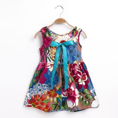 China Factory wholesale anti-static summer girls children clothes girls dress flower children girls dress for sale