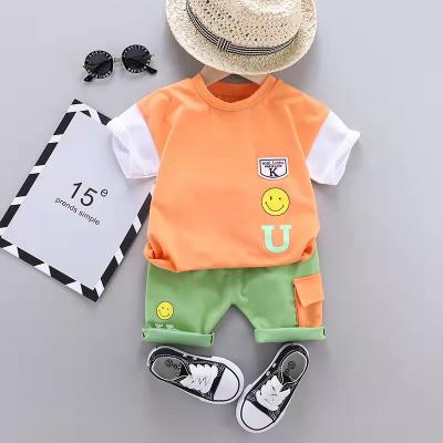 China New Style Anti Shrink Cheap Breathable Summe Outfits Boy Clothing Set T-shirt + Shorts 2 Pcs Sets for sale