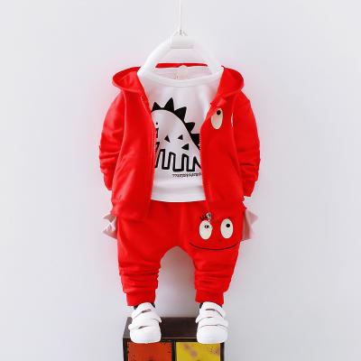 China 2021 Children's Clothing Breathable Cotton Tops Children's Suits 3pcs Sets Children's Clothing Boy's Clothing Suit for sale